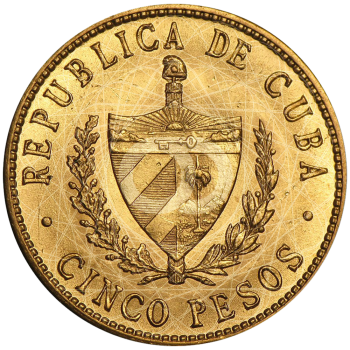 5 Pesos Cuba José Martí 1915 1916  5 Pesos Cuba José Martí 1915 1916