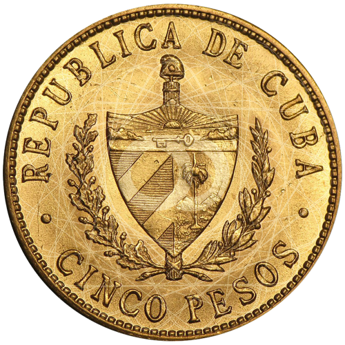 5 Pesos Cuba José Martí 1915 1916  5 Pesos Cuba José Martí 1915 1916