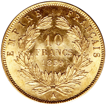 10 Franchi Napoleone III 1854 1860 10 Franchi Napoleone III 1854 1860