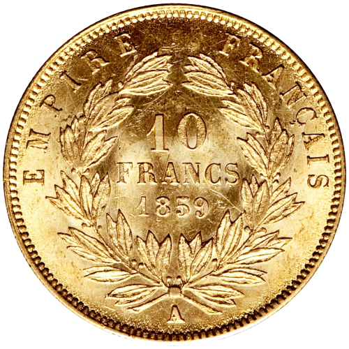 10 Franchi Napoleone III 1854 1860 10 Franchi Napoleone III 1854 1860