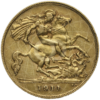 1/2 Sterlina Oro George V 1911 1915 1/2 Sterlina Oro George V 1911 1915