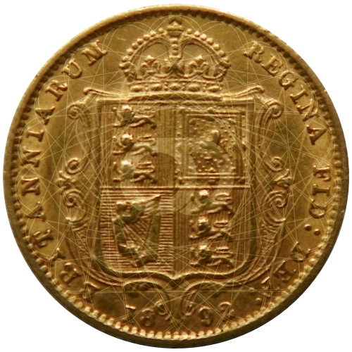 1/2 Sterlina Oro Regina Vittoria 1887 1893 1/2 Sterlina Oro Regina Vittoria 1887 1893