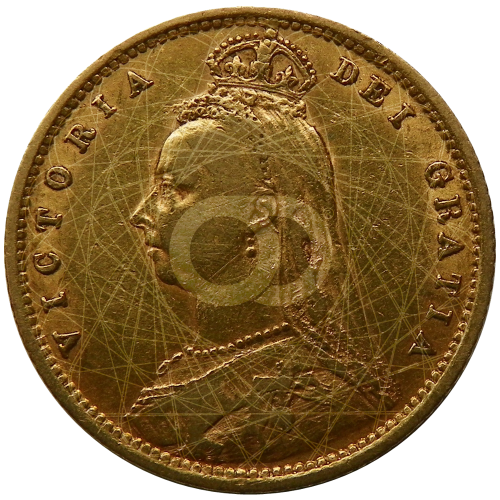 1/2 Sterlina Oro Regina Vittoria 1887 1893 1/2 Sterlina Oro Regina Vittoria 1887 1893