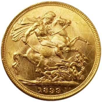 1/2 Sterlina Oro Regina Vittoria 1893 1901  1/2 Sterlina Oro Regina Vittoria 1893 1901