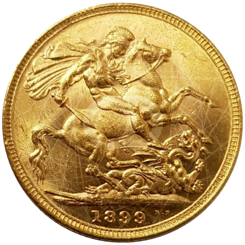 1/2 Sterlina Oro Regina Vittoria 1893 1901  1/2 Sterlina Oro Regina Vittoria 1893 1901