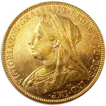 1/2 Sterlina Oro Regina Vittoria 1893 1901  1/2 Sterlina Oro Regina Vittoria 1893 1901