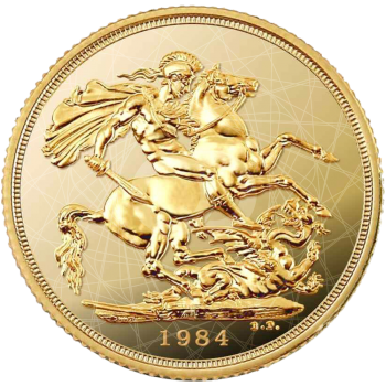 Sterlina Oro Regina Elisabetta II  Coronata 1974  1984 Sterlina Oro Regina Elisabetta II  Coronata 1974  1984