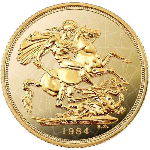 Sterlina Oro Regina Elisabetta II  Coronata 1974  1984 Sterlina Oro Regina Elisabetta II  Coronata 1974  1984