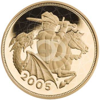 Sterlina Oro Regina Elisabetta II San Giorgio 2005 Sterlina Oro Regina Elisabetta II San Giorgio 2005