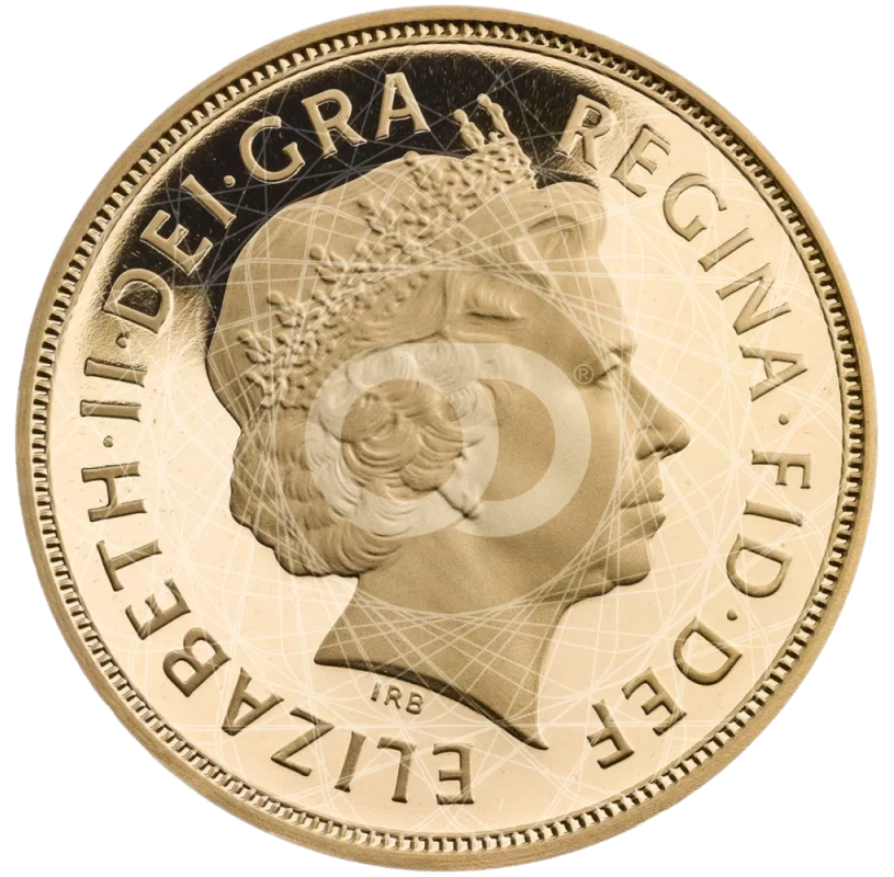 Sterlina Oro Regina Elisabetta II San Giorgio 2005 Orodei24