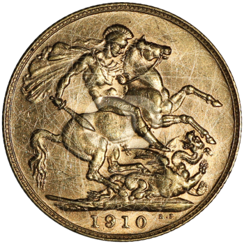 Sterlina Oro Re Edoardo VII 1902 1910 Sterlina Oro Re Edoardo VII 1902 1910