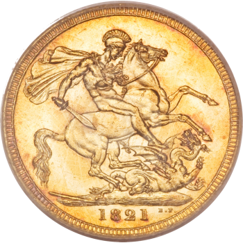 Sterlina Oro Re Giorgio IV 1821 1825 Sterlina Oro Re Giorgio IV 1821 1825