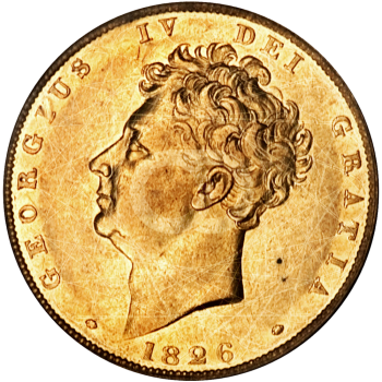 Sterlina Oro Re Giorgio IV 1825 1830 Sterlina Oro Re Giorgio IV 1825 1830