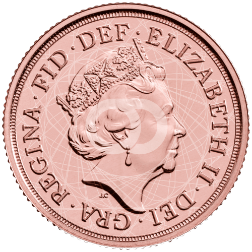 Sterlina Oro Regina Elisabetta II Giubileo di Platino 2022 Sterlina Oro Regina Elisabetta II Giubileo di Platino 2022