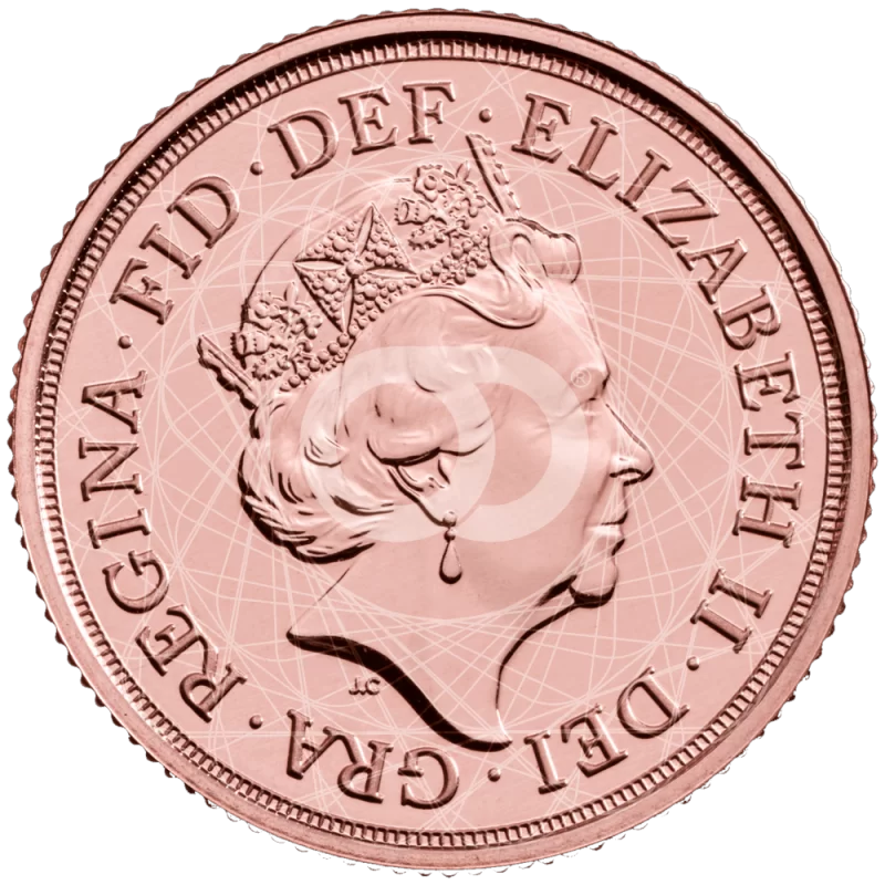 Sterlina Oro Regina Elisabetta II Giubileo di Platino 2022 Orodei24