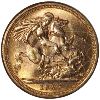 Sterlina Oro Regina Elisabetta II Fiocchetto 1957 1968 Sterlina Oro Regina Elisabetta II Fiocchetto 1957 1968