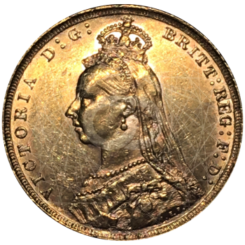 Sterlina Oro Regina Vittoria Giubileo 1887 1892 Sterlina Oro Regina Vittoria Giubileo 1887 1892