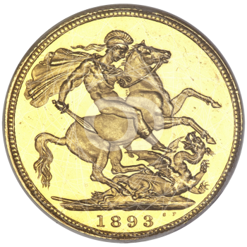 Sterlina Oro Regina Vittoria Testa Velata 1893 1901 Sterlina Oro Regina Vittoria Testa Velata 1893 1901