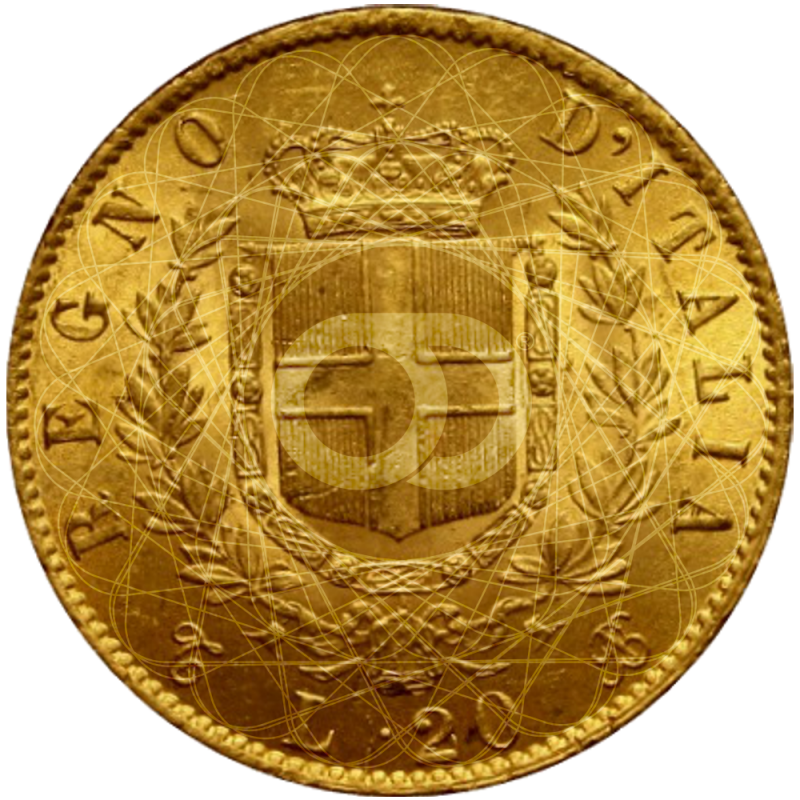 20 Lire  Vittorio Emanuele II 1861 1878 