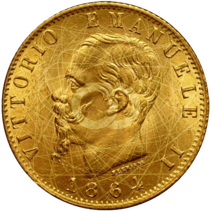 20 Lire  Vittorio Emanuele II 1861 1878 