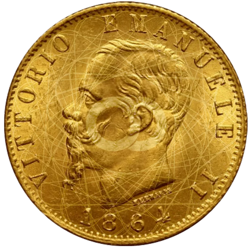 20 Lire Vittorio Emanuele II 1861 1878 - Orodei24