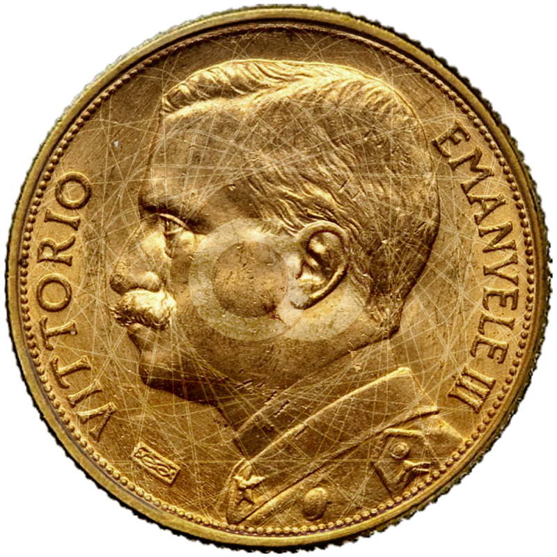 20 Lire  Vittorio Emanuele III  1910 1927