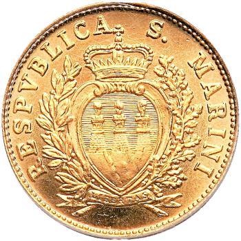 2 Scudi di San Marino Stemma 1975 2 Scudi di San Marino Stemma 1975