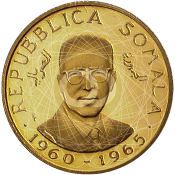 20 Scellini Oro Somalia 1965 1966 20 Scellini Oro Somalia 1965 1966