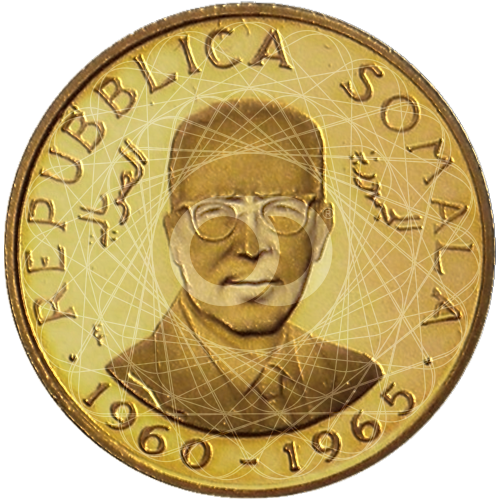 20 Scellini Oro Somalia 1965 1966 20 Scellini Oro Somalia 1965 1966