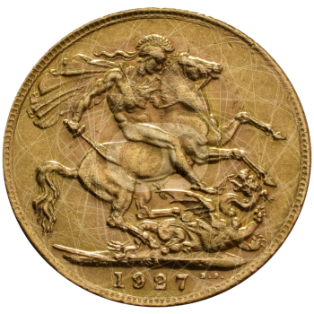 Sterlina Oro Re Giorgio V SA 1923 1928  Sterlina Oro Re Giorgio V SA 1923 1928