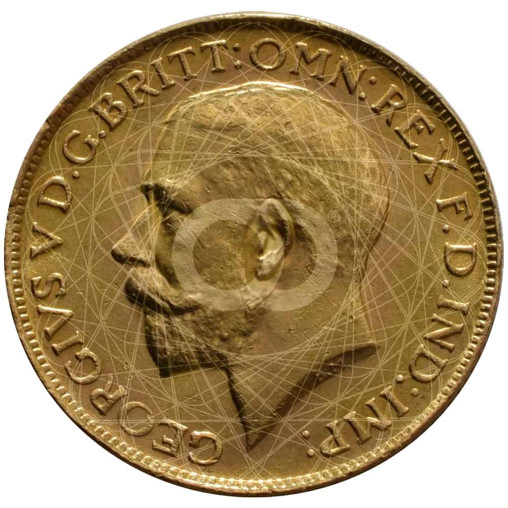 Sterlina Oro Re Giorgio V SA 1923 1928 Orodei24