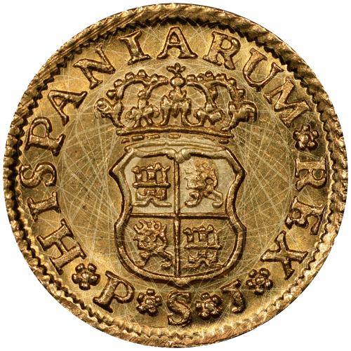 1/2 Escudo Oro Ferdinando VI 1749 1759  1/2 Escudo Oro Ferdinando VI 1749 1759