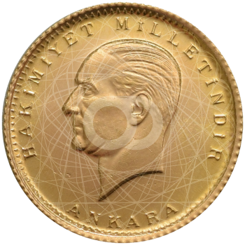 50 Piastre Kurush Oro Turchia Mustafa Kemal Atatürk 1923 50 Piastre Kurush Oro Turchia Mustafa Kemal Atatürk 1923