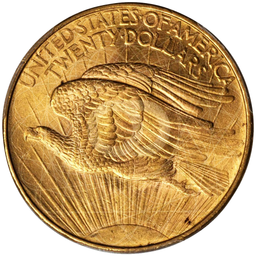 20 Dollari St-Gaudens Doppia Aquila 1907 1908 No Motto 20 Dollari St-Gaudens Doppia Aquila 1907 1908 No Motto