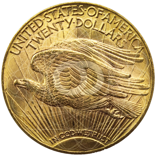 20 Dollari St-Gaudens Doppia Aquila 1908 1933  20 Dollari St-Gaudens Doppia Aquila 1908 1933