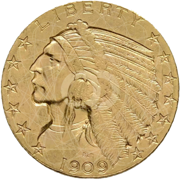 5 Dollari Americani 1908 1929 5 Dollari Americani 1908 1929