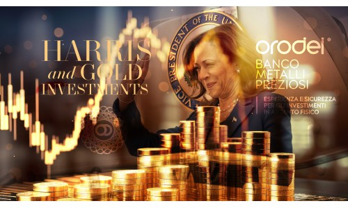 Orodei Banco Metalli Preziosi: Il prezzo dell'oro a 10.000 dollari sotto l'amministrazione Harris l'analisi di Antonio Maesano