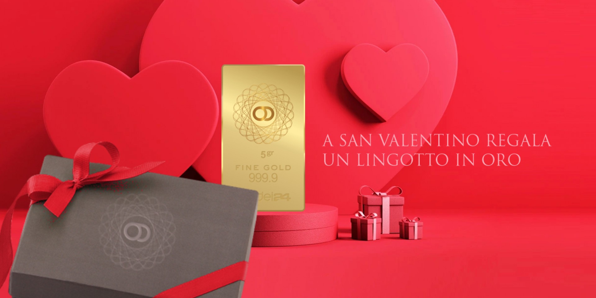 Regala un Lingotto d'Oro per San Valentino!